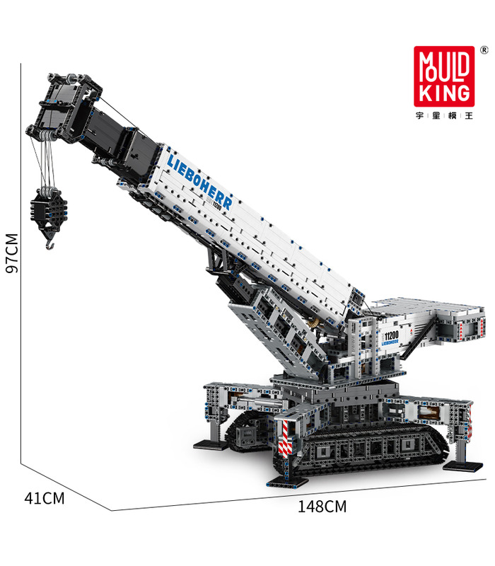 金型王17002Liebherr LTR11200クレーンビルブロック玩具セット