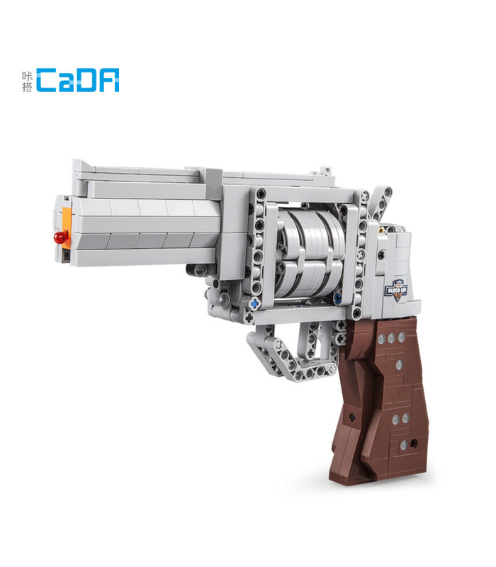 CaDA C81011 Revólver, Pistola de Bloques de Construcción de Juguete Set