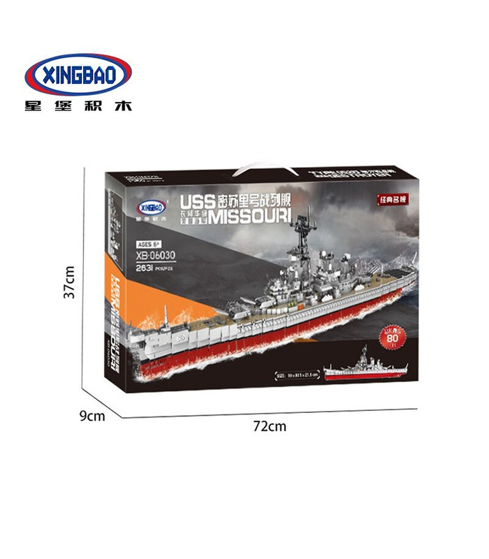 XINGBAO 06030 The Missouri Battleship Building Bricks Toy Set