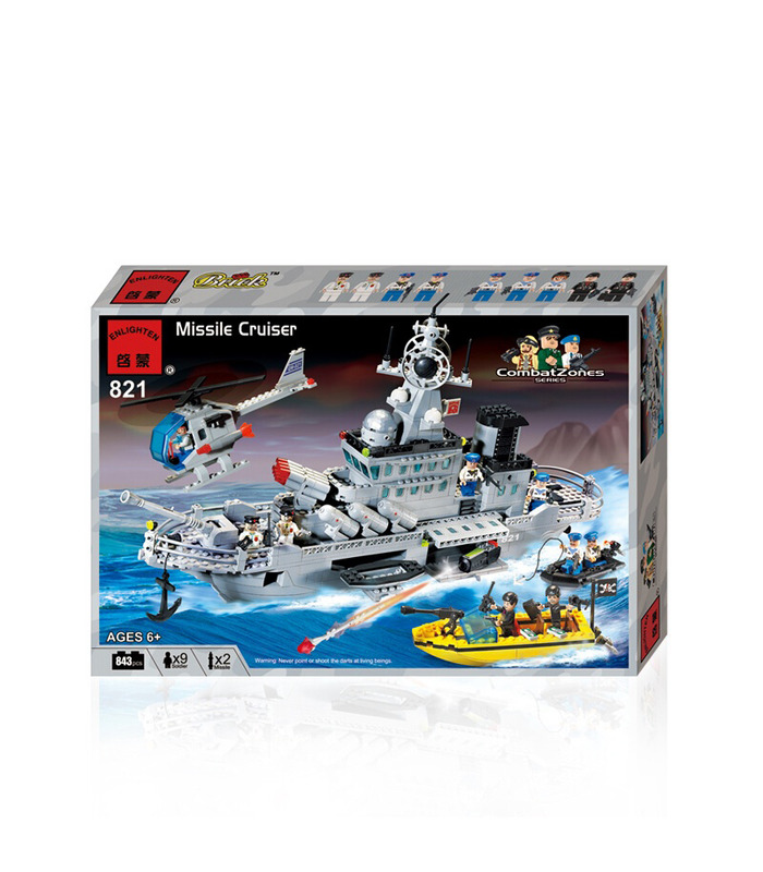 ENLIGHTEN 821 Missile Cruiser Building Blocks Toy Set