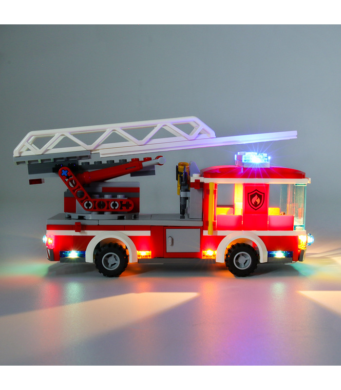 Light Kit For City Fire Ladder Truck LED Lighting Set 60107