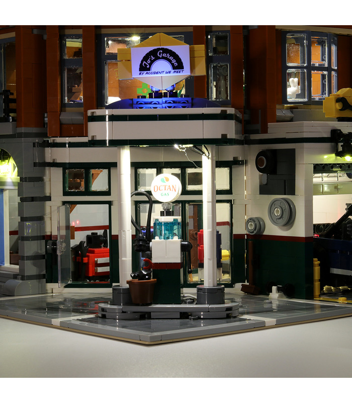 Licht-Kit Für Ecke Garage, LED-Beleuchtung Set-10264 - BuildingToyStore.com