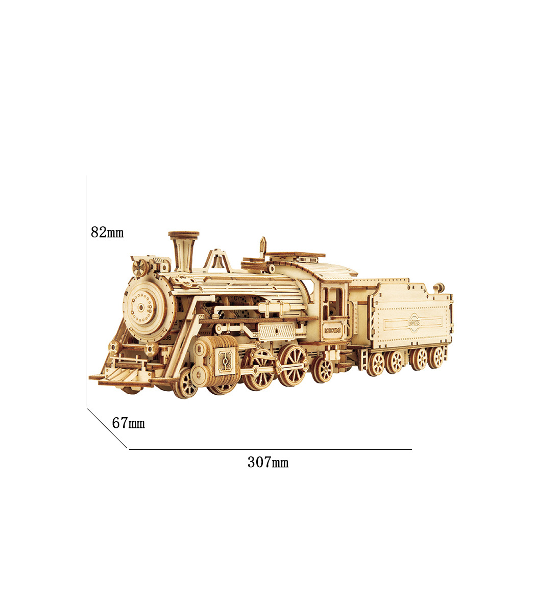 ROKR | Maquette Bois Locomotive Mécanique