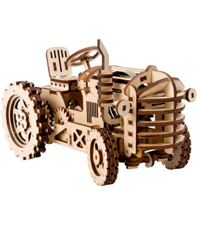 ROKR 3D 퍼즐 이동식 DIY 트랙터 목조 건물 장난감 키트