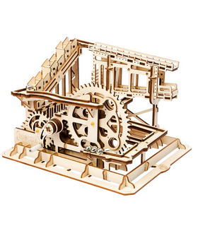ROKR 3D 퍼즐 대리석 분대 실행 게임 목조 건물 장난감 키트