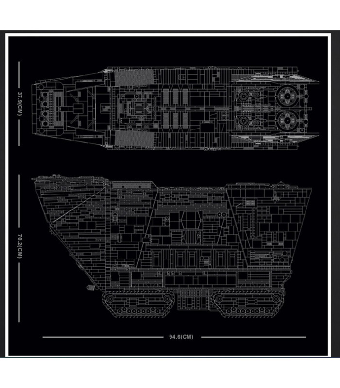 금형 왕 21009 UCS Sandcrawler 스타 워즈 원격 제어 빌딩 블록 장난감 세트