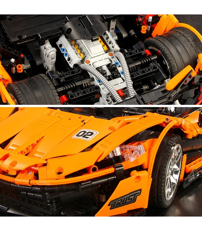 MOULD KING 13090D McLaren P1 Racing Car Remote Control Building Blocks Toy Set