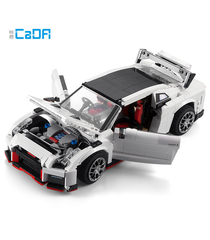 CaDA C61020 GTR R35 레이싱 카 빌딩 블록 장난감 세트
