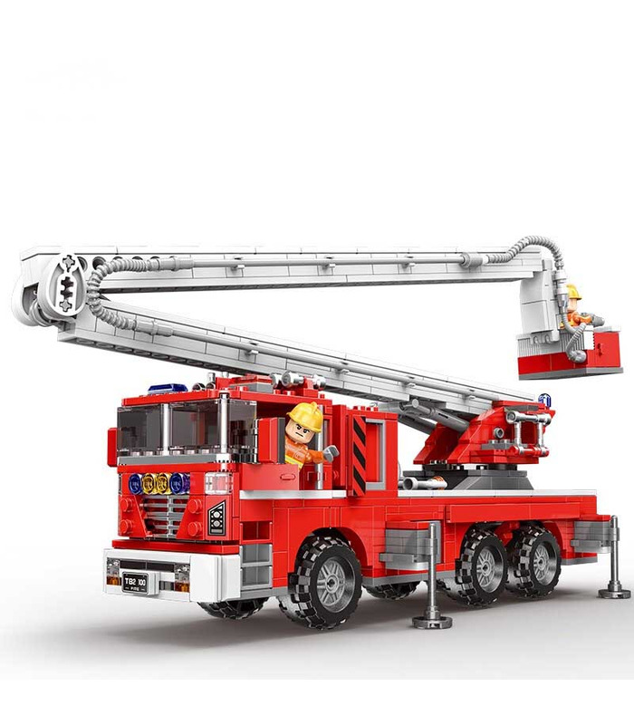 XINGBAO 03029 Feuerlösch-Feuerwehrauto-Bauziegel-Spielzeugset