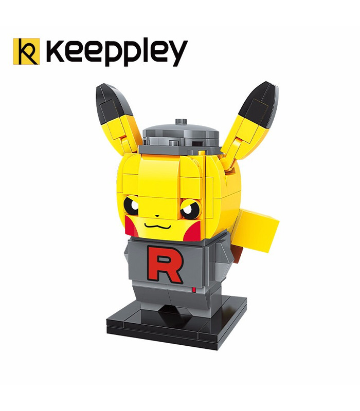 Keeppley Ppokemon K20201 Pikachu COS Rakete Qman Bausteine Spielzeugset