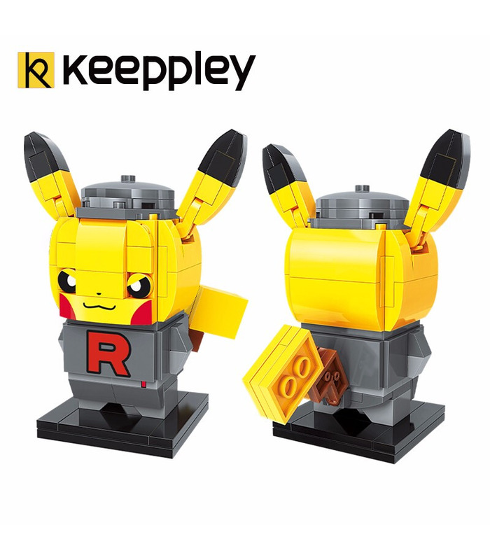 Keeppley Ppokemon K20201 Pikachu COS Rocket Qman Building Blocks Toy Set