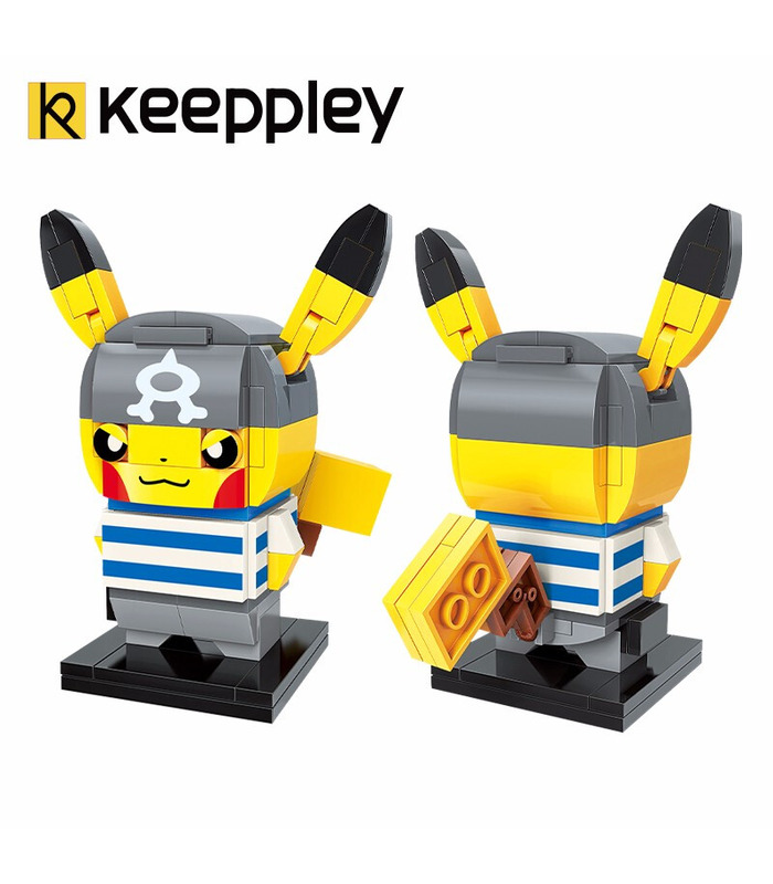 Keeppley Ppokemon K20202ピカチュウCOS水艦Qmanビルブロック玩具セット