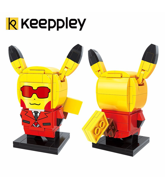 Keeppley Pokemon K20204 Pikachu COS Flash Team Qman Building Blocks Toy Set