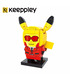 Keeppley Pokemon K20204 Pikachu COS Flash Team Qman Building Blocks Toy Set