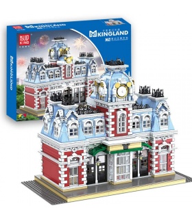 MOULD KING 11004 The Station of The Dreamland Castle Building Blocks Toy Set