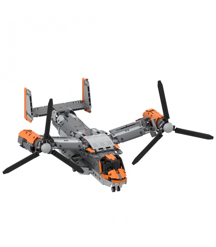 Custom Bell Boeing V-22 Osprey Building Bricks Toy Set 1725 Pieces