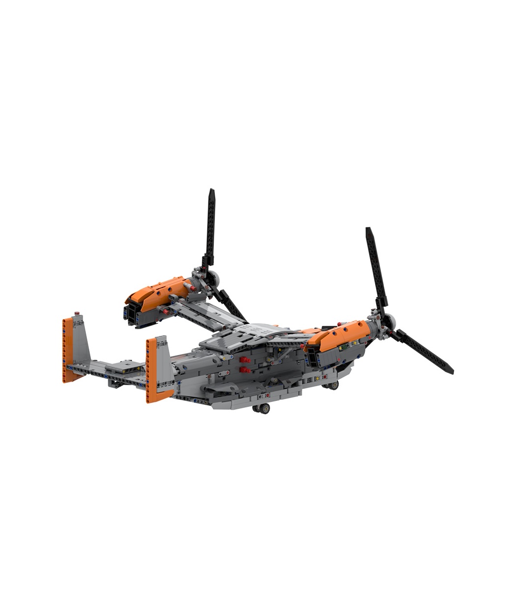 Custom Bell Boeing V 22 Osprey Building Bricks Toy Set 1725 Pieces