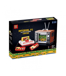 Super 18k tenue des k129 Contra TÉLÉVISION Console de Jeu Briques de Construction Jouet