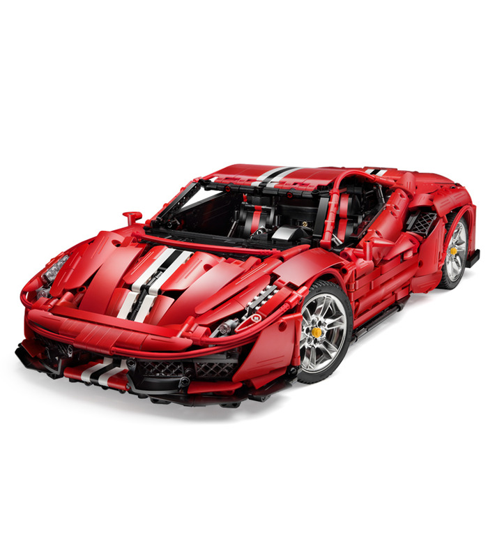 CaDA C61042フェラーリPista488スーパーカー-マスターシリーズリモート制御ブロック玩具