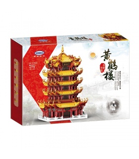 XINGBAO 01024 башня желтого Журавля Хунхэлоу строительного кирпича игрушка набор