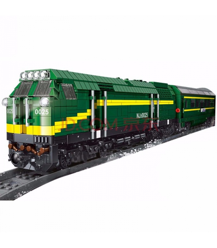 MOULD KING 12001 NJ2 Diesel Locomotives Remote Control Building Blocks Toy Set