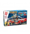 ENLIGHTEN 2810 Double Fire Truck Attack Building Blocks Toy Set