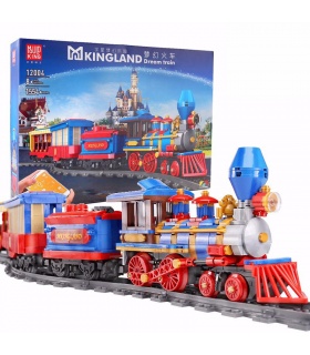 MOULD KING 12004 MKingLand Dream Train Remote Control Building Blocks Toy Set