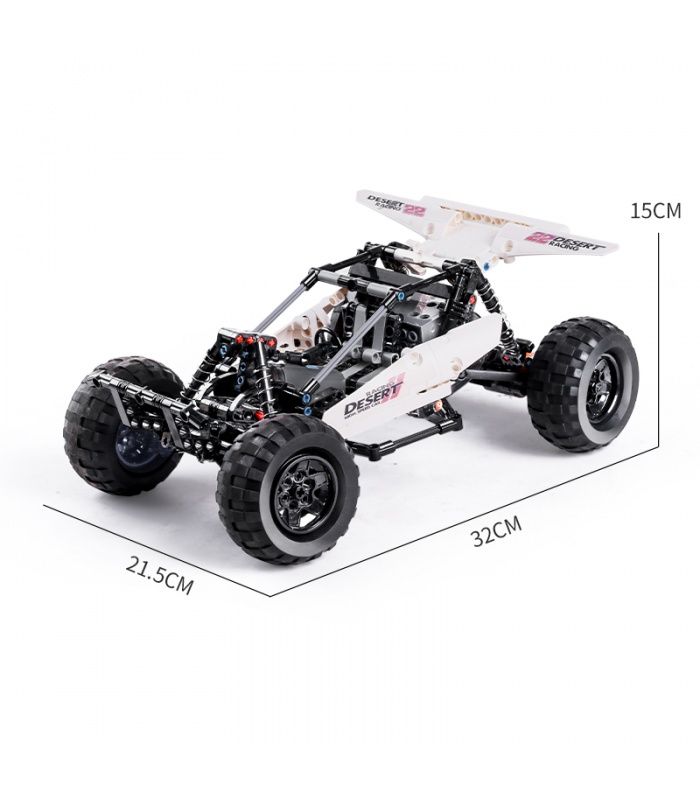 MOLD KING 18001 RC 버기 사막 레이싱 원격 제어 빌딩 블록 장난감 세트