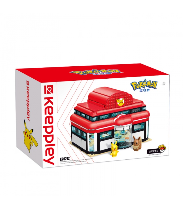 Keeppley Pokemon K20212 Pikachu Pokemon Center Qman Building Blocks Toy Set