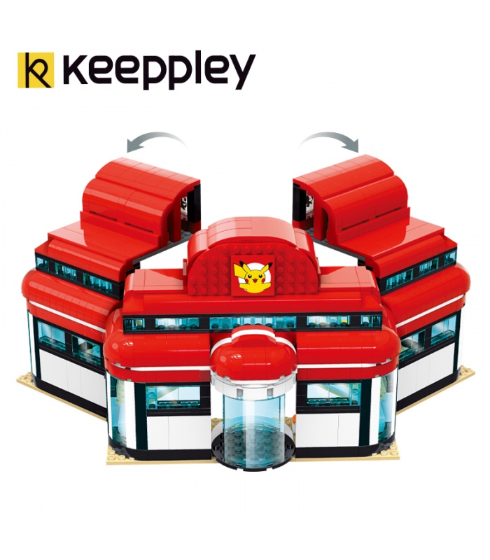 Keeppley Pokemon K20212 Pikachu Pokemon Center Qman Bausteine Spielzeugset