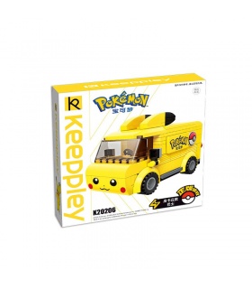 Keeppley Pokemon K20206 Pikachu 버스 Qman 빌딩 블록 장난감 세트