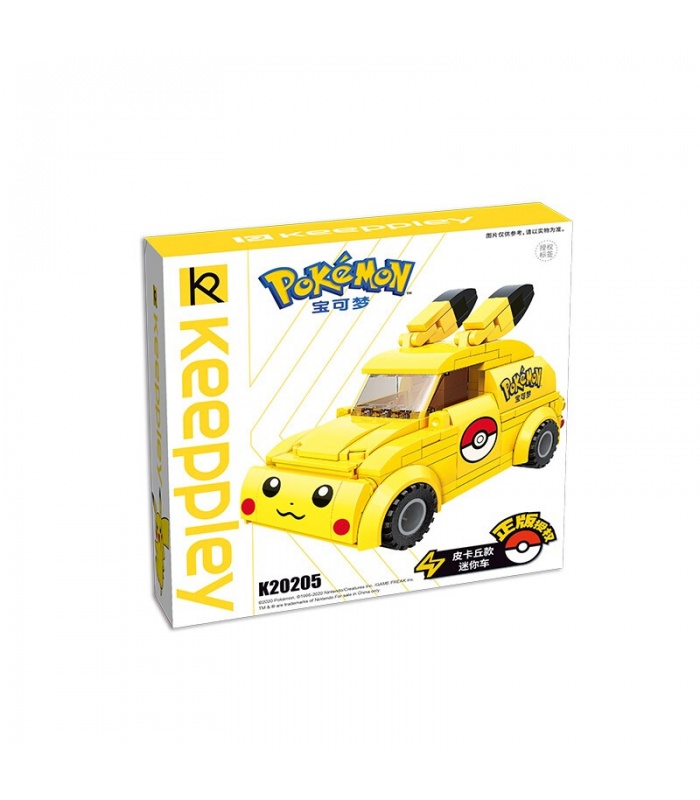 Keeppley Pokemon K20205 Pikachu Minicar Qman Blocs De Construction Jouets Jeu