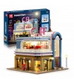 MOLD KING 16001 California Downtown Diner Restaurant von Dagupa Building Blocks Toy Set