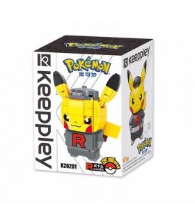 Keeppley Ppokemon K20201 Pikachu COS Rakete Qman Bausteine Spielzeugset