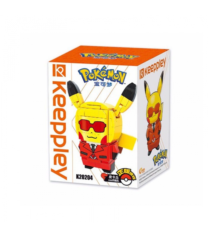 Keeppley Pokemon K20204 Pikachu COS Flash Team Qman Building Blocks Toy Set