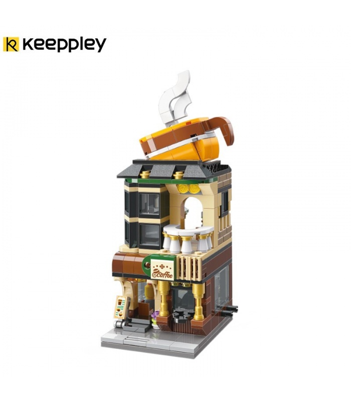 Keeppley City Corner C0102 Kaffeehaus QMAN Bausteine Spielzeugset