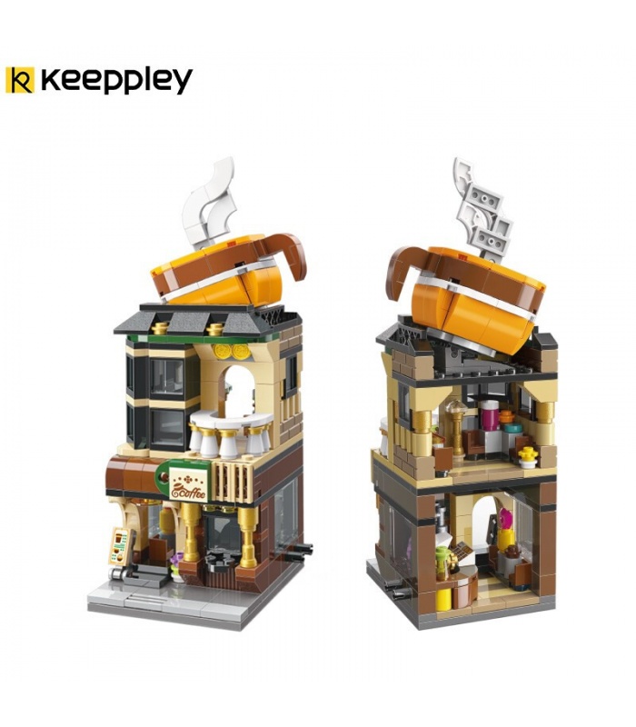 Keeppley City Corner C0102 Coffe House QMAN Building Blocks Toy Set