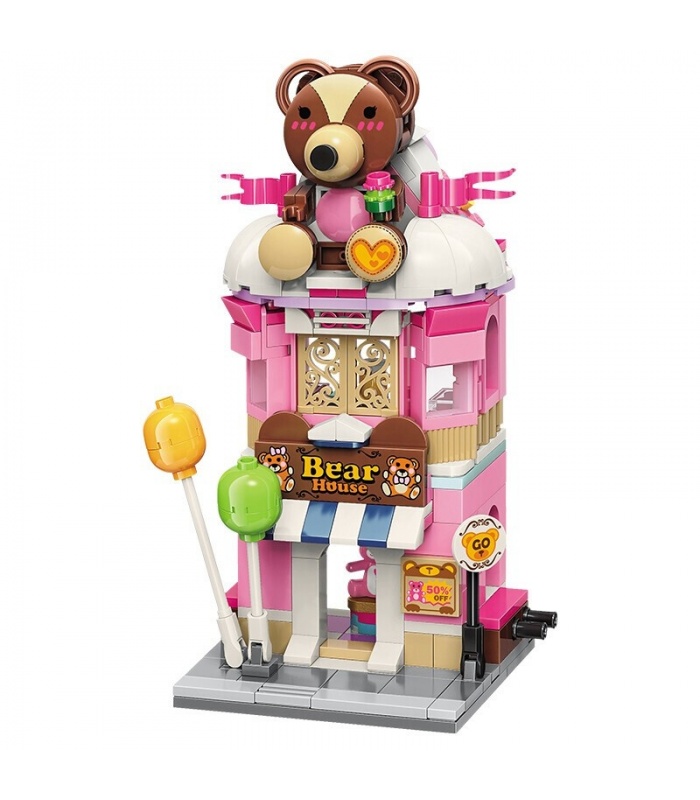 Keeppley de la Ciudad de Esquina C0109 Teddy Tema de la Tienda QMAN Bloques de Construcción de Juguete Set