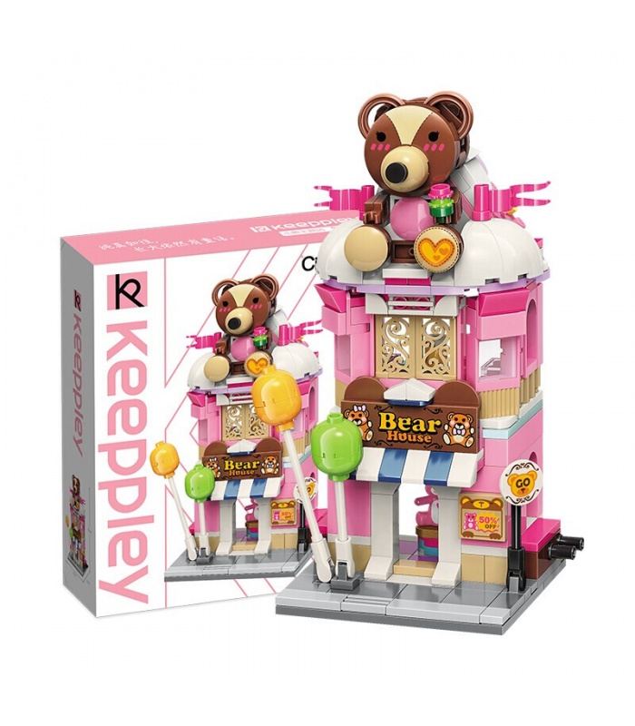 Keeppley市コーナー C0109テディベアをテーマに店QMANビルブロック玩具セット