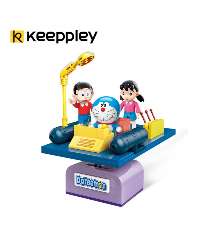 Keeppley K20401 Doraemon Time Machine QMAN Blocs de construction Ensemble de jouets