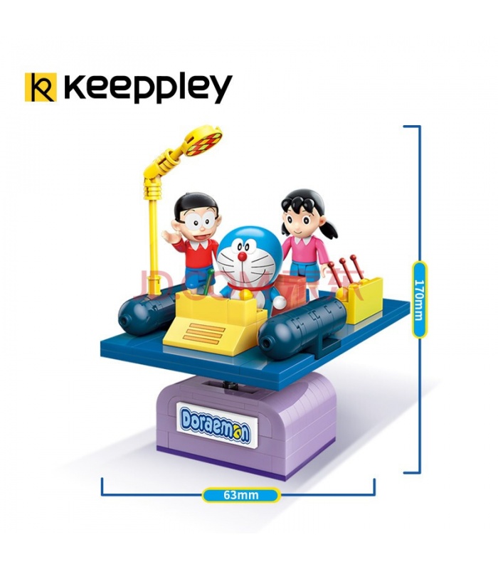 Keeppley K20401 Doraemon Time Machine QMAN Building Blocks Toy Set