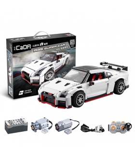 CaDA C61020W GTR R35 Racing Car Motor Edition Building Blocks Toy Set