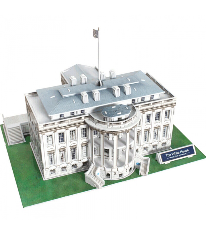 Rompecabezas 3D Cubicfun Americano de la Casa Blanca C060h la Construcción de modelos de Kits de