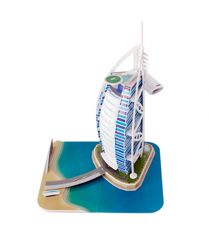 Cubicfun de Puzzle en 3D Dubaï Burj Al Arab C065h la Construction d'un Modèle Kits