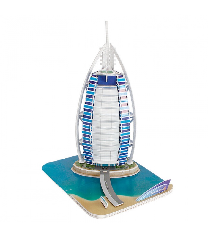 Rompecabezas 3D Cubicfun Dubai Burj Al Arab C065h la Construcción de modelos de Kits de