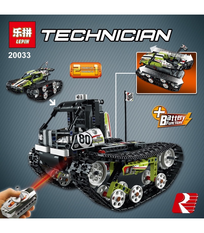 Custom 20033 RC Tracked Racer Building Bricks Toy Set