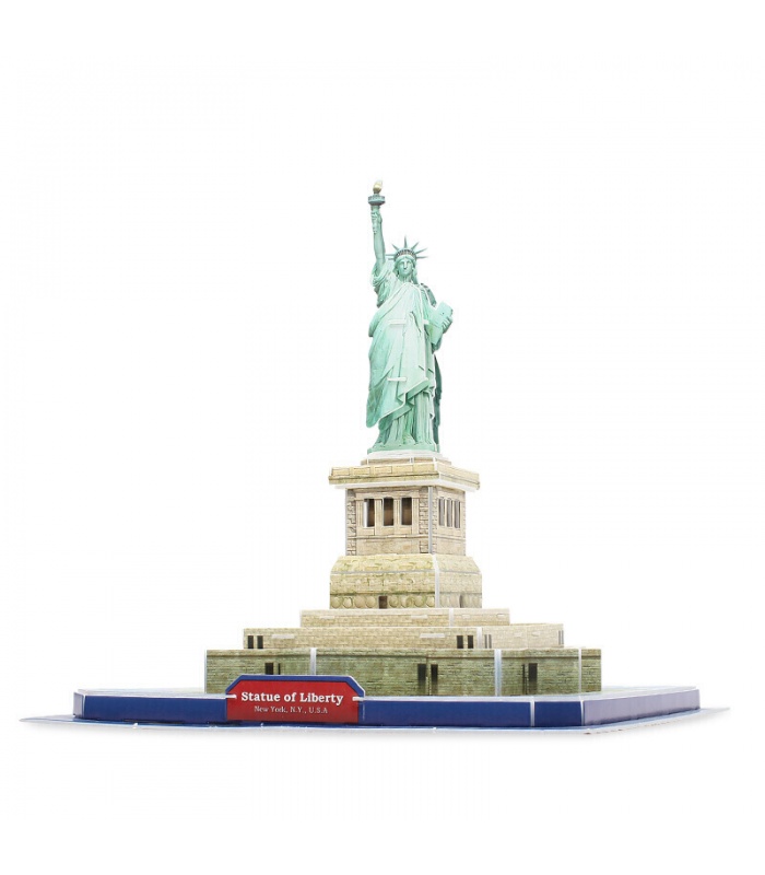 Rompecabezas 3D Cubicfun Estatua de la Libertad C080h la Construcción de modelos de Kits de