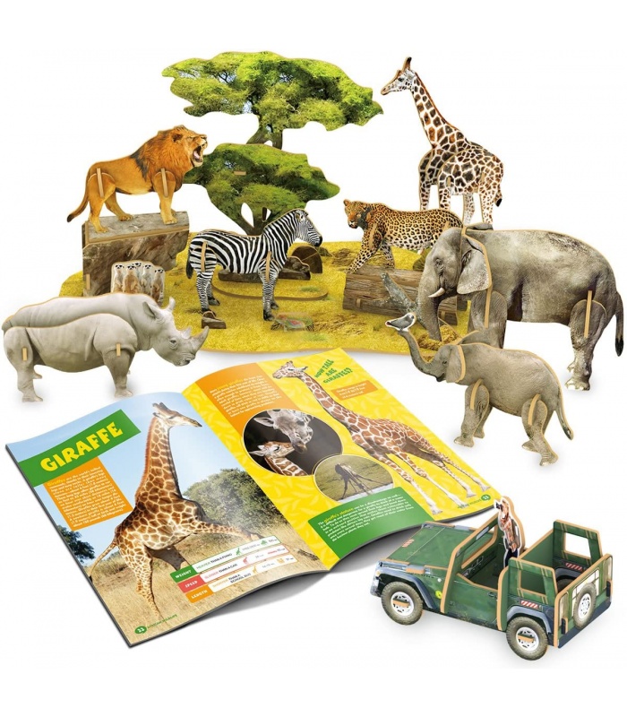 Cubicfun 3D Puzzle African Wildlife DS0972h Model Building Kits