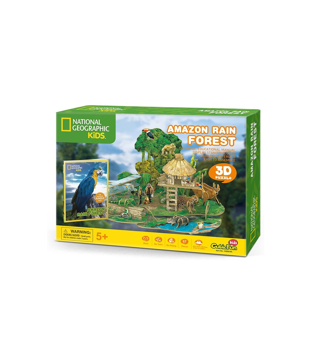 CubicFun 3D Puzzle  Rain Forest National Geographic Series