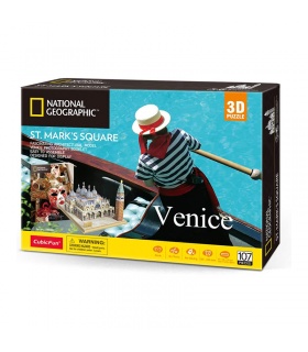 Cubicfun 3D Puzzle Venice St Marks Sqquare DS0980h Model Building Kits